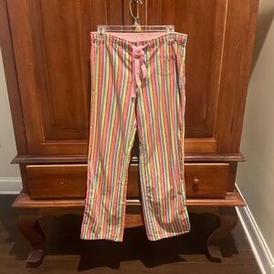 Victoria’s Secret Pink  Y2K Rainbow Striped Pajama Pants , Size XS